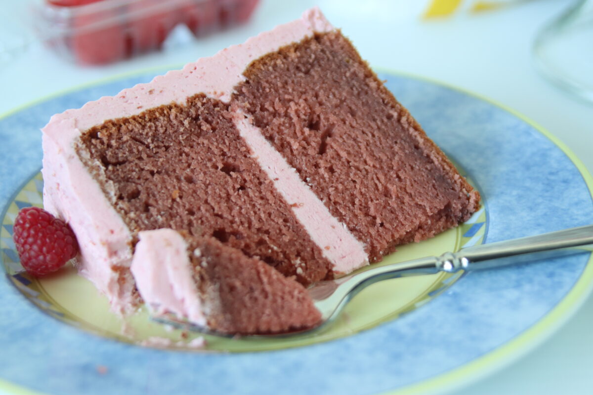 Fresh Raspberry Cake - A Pound of Butter