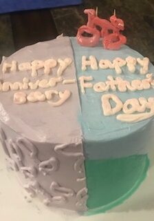 Father's Day + Anniversary Cake June 2021 Exterior