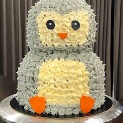 Order now the custom cakes of your dreams! Photo of penguin cake.