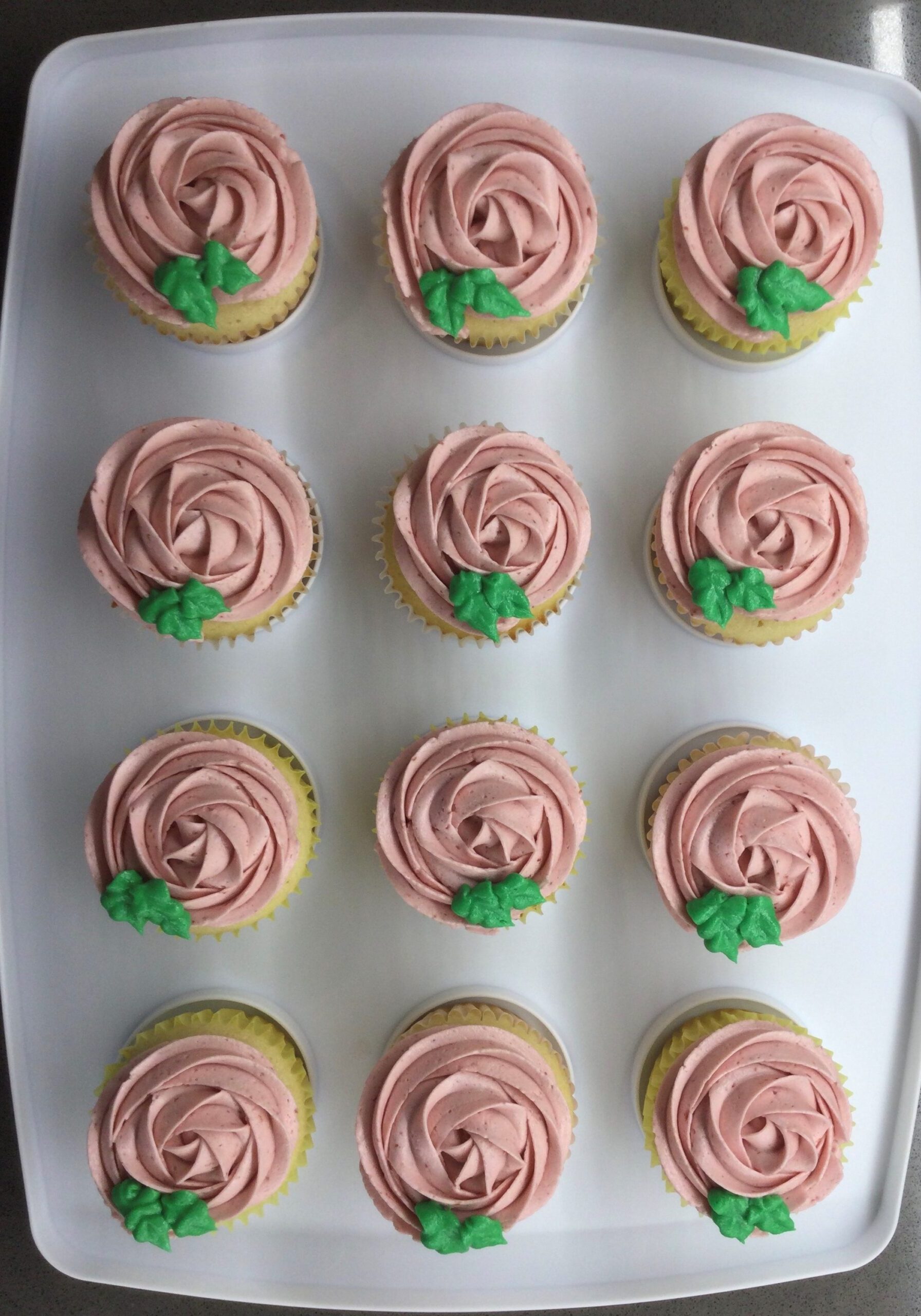 Rosette Cupcakes (Corinne's bday 2021) Top View (2)